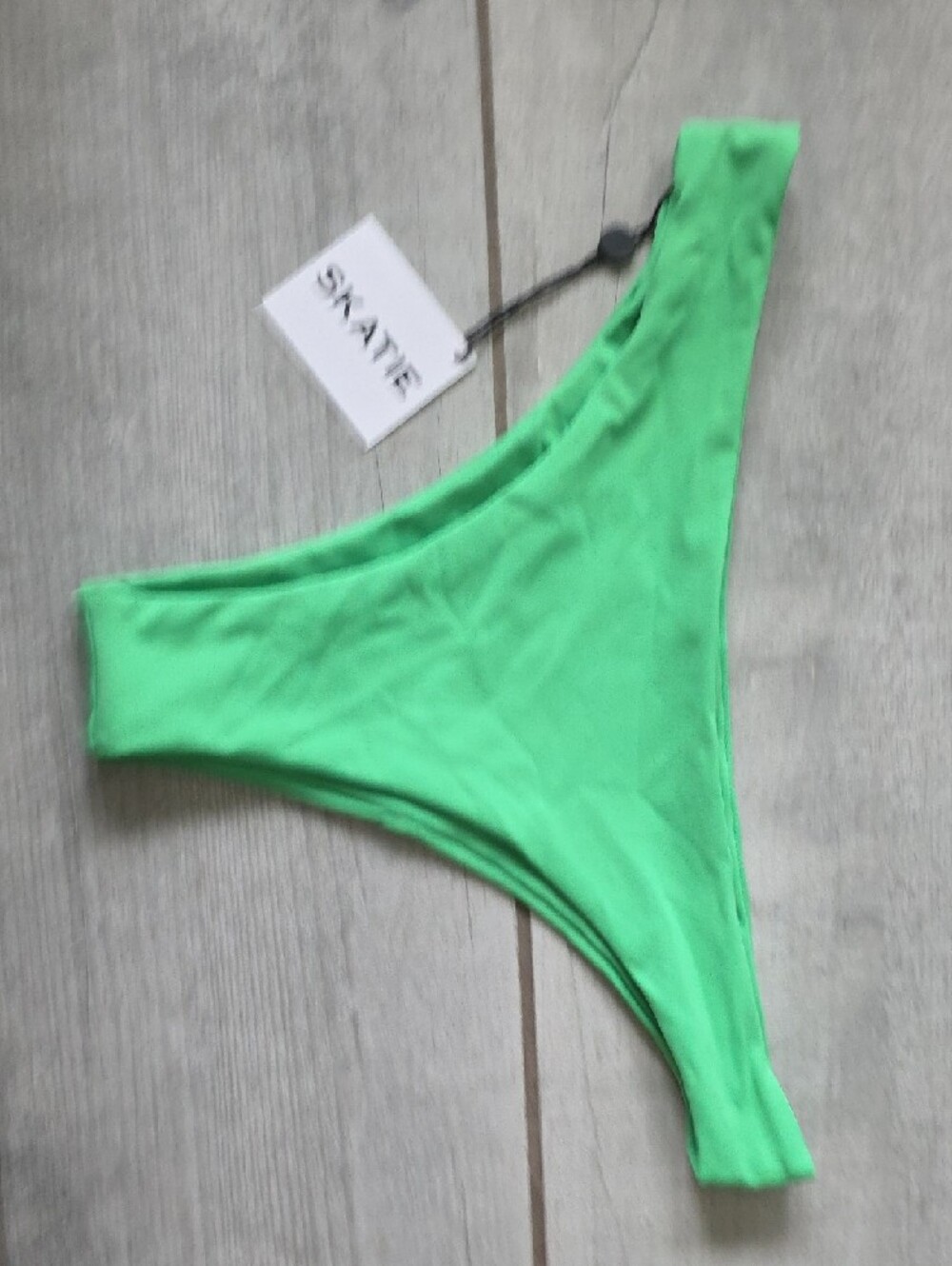 Skatie - Jasmine (Top) & Dylan (Bottoms) Bright Green Two-Piece Bikini Set - Picture 4 of 5